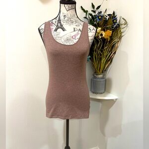H&M Fitted Brown Sleeveless Tank